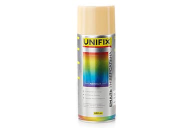 Емаль акрилова універсальна RAL 1015 Слонова кістка гл. 400мл UNIFIX