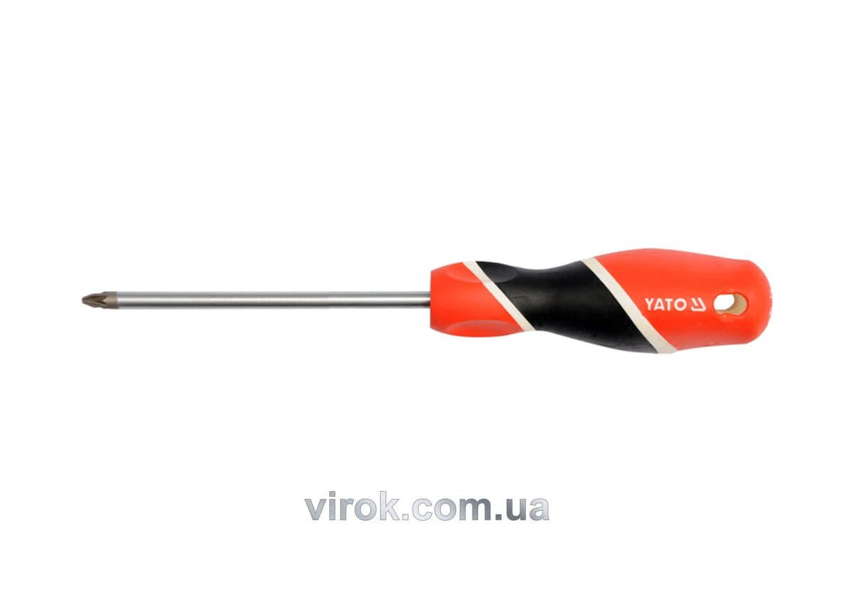 Викрутка хрестова YATO : "Pozidriv" PZ1 х 100 мм [12/60/240]