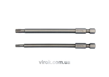 Набір насадок викруткових YATO : "TORX SECURITY" T15/T27, квадрат 1/4", L=100мм. 2 шт. [25/100]