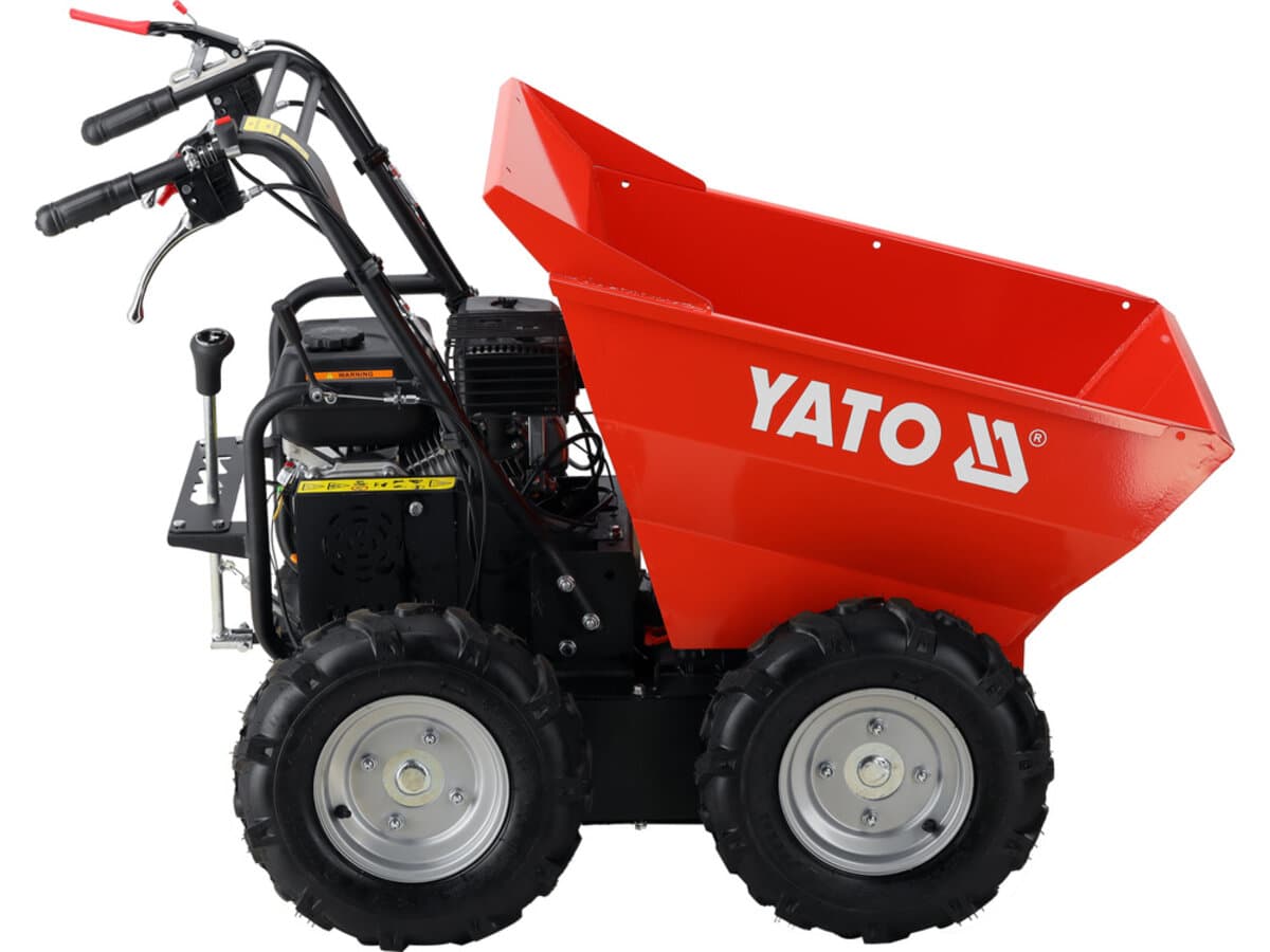 Самоскид-міні бензин. YATO P= 4.1 кВт, двиг- 196см3, вантажопід- 300кг, швидк.- 3,6 км/год бак- 3,6л
