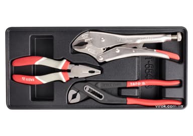 Вклад до інструментальної шафи YATO : плоскогубці, кліщі. 3 Шт. [8]