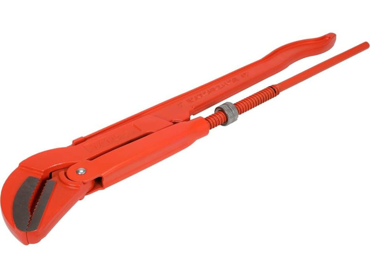 Ключ до труб переставний YATO: на 45°, Ø≤ 3", L= 650 мм. DIN 5234. Cr-V [4]