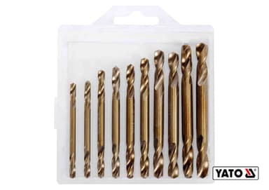 Свердла по металу 2-сторонні, шліфовані YATO : HSS 6542, Ø=3.0- 6.0 мм, 10 шт(DW)