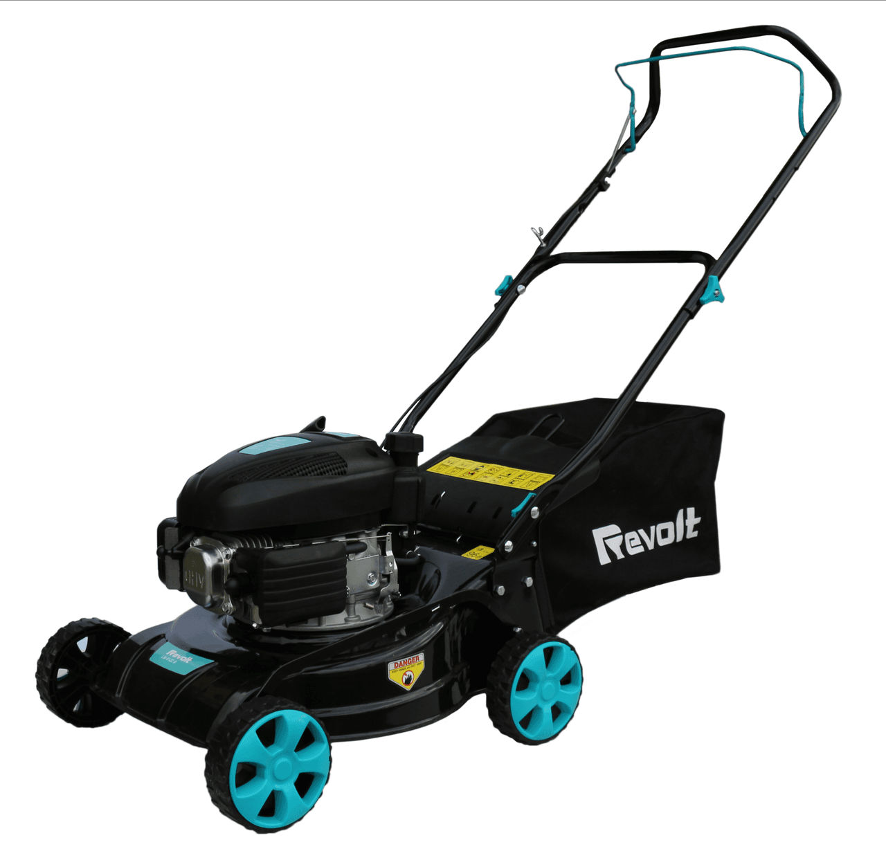 Газонокосарка бензинова REVOLT LM4122 (2,2кВт, 95см3, 3000об/мин, 41см, 40л) пласт.корпус