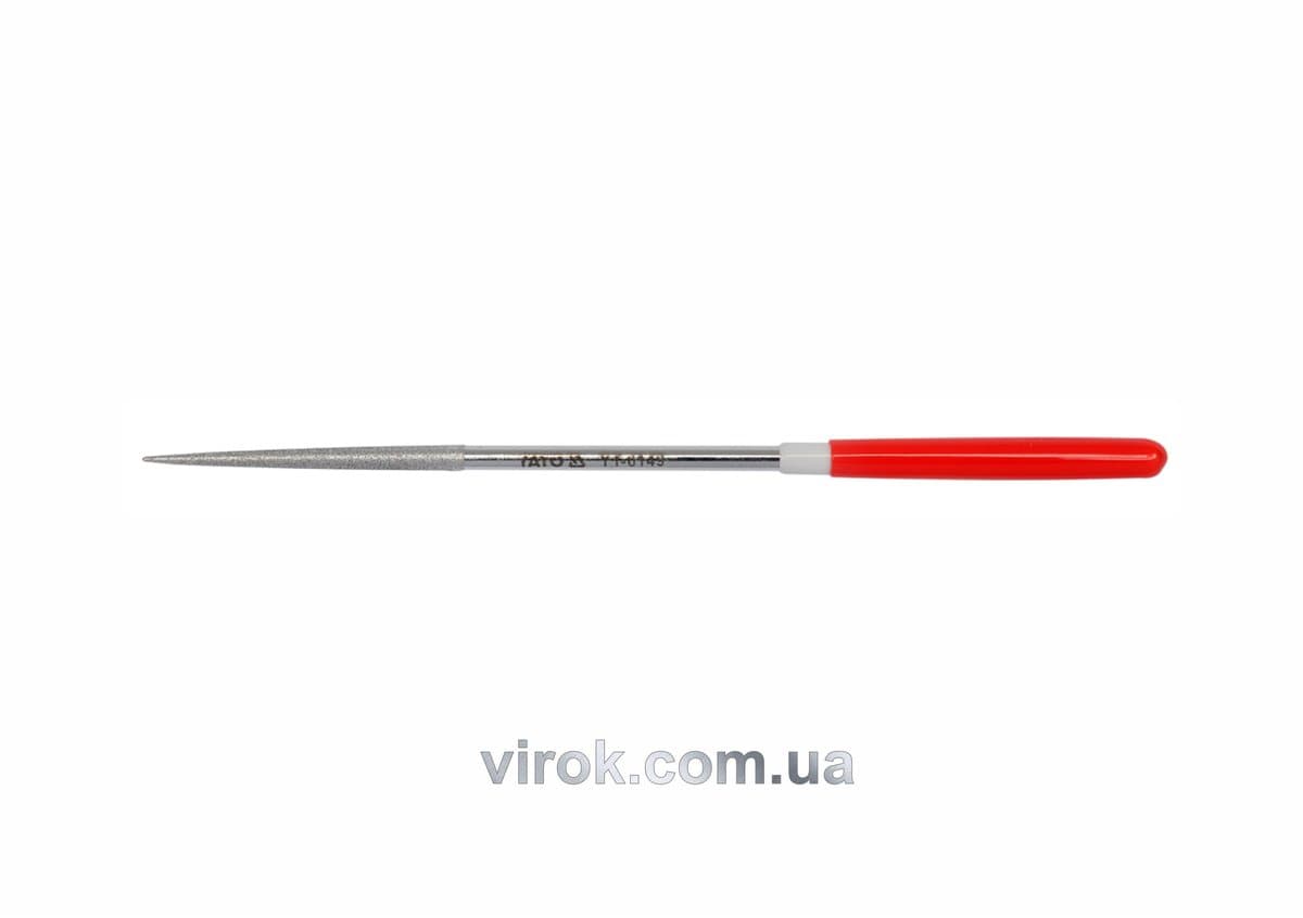 Надфіль алмазний YATO круглий, l= 160/50 мм, Ø= 4 мм [80/800]
