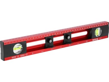 Рівень для електриків YATO: L= 40 см. 2 капсули в ABS, алюмінієвому корпусі [10/30]