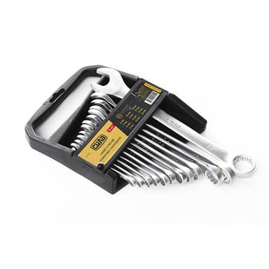 СИЛА Набір ключів ріжково-накидних CrV 12 шт. (6,7,8,9,10,11,12,13,14,17,19,22 мм)