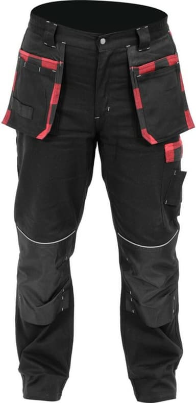 Штани робочі YATO REBAR, розмір L; 14 кишень, 97%- бавовна, 3%-еластан(DW)