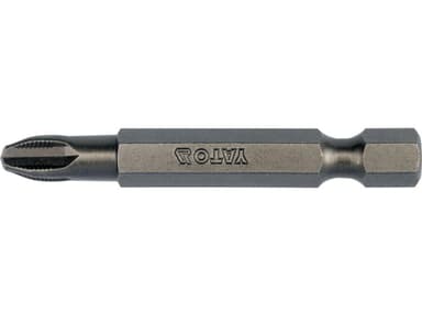 Насадка викруткова з NON SLIP SYSTEM хрестовидним шліцом YATO: PН3 x 50 мм. шпиндель HEX 1/4". 10 шт