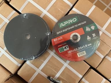 Диск відрізний по нержавіючій сталі (Ceramic) 180х1.6х22.2мм (10шт. в пач.) APRO PRO