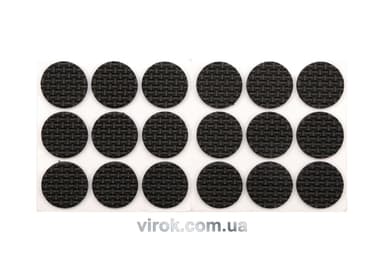 Протектор самоклеючий VOREL 25мм, набір 18шт чорні [24/432]