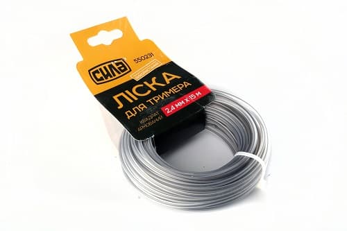 Лiска для тримера 1,6мм квадрат армований 15м СИЛА