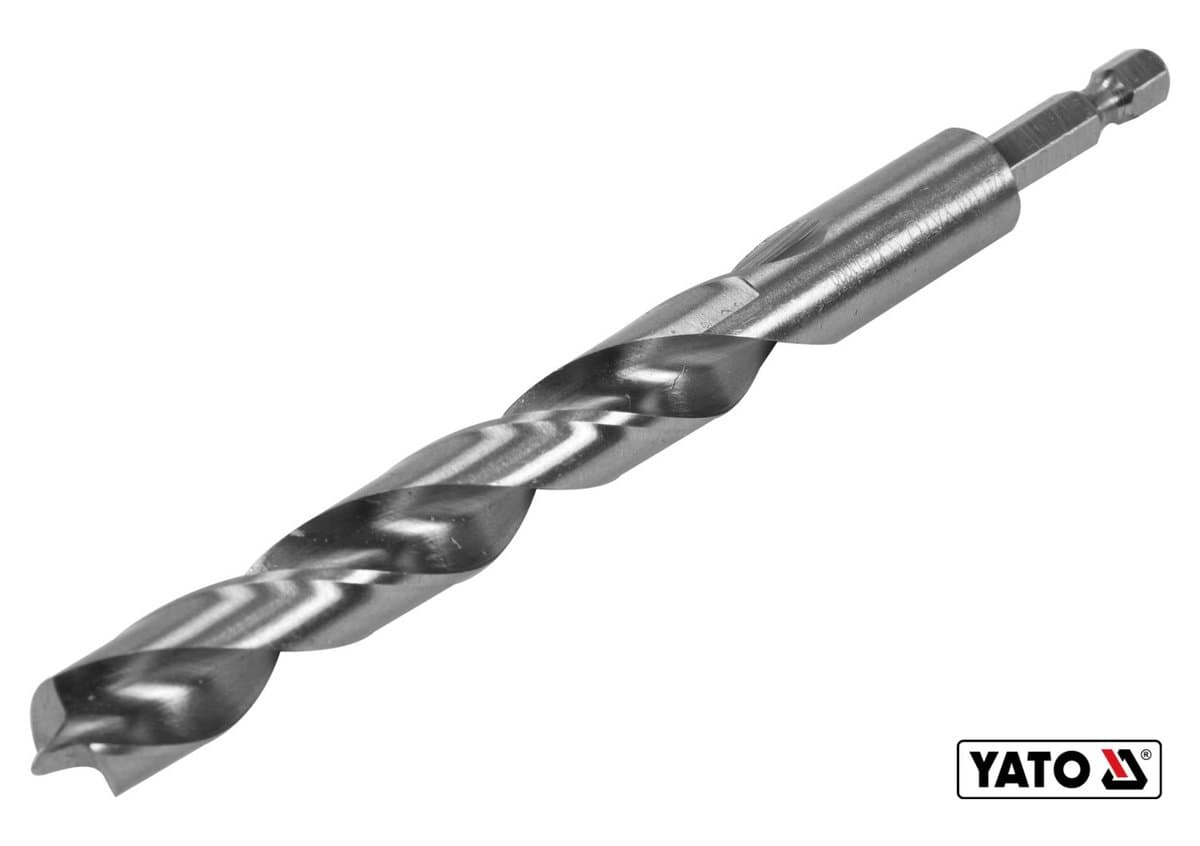 Свердло по дереву YATO : Ø13 x 100/60 мм, хвостовик- HEX 1/4", HSS 4241(DW)