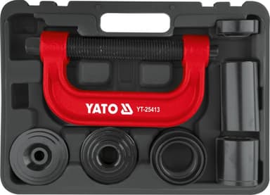 Прес різьбовий для штифтів і втулок YATO з направляючою Ø= 22 мм l= 130 мм, компл. 9 елем. [1]