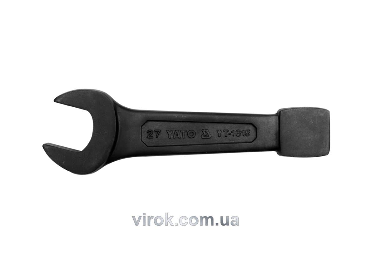 Ключ ріжковий ударний YATO : М= 30 мм, L= 187 мм, CrV [5/25]