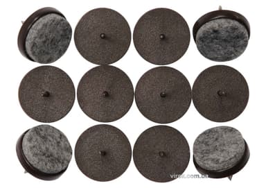 Прокладки пластикові фільцеві на цвях VOREL, 24мм, набір 12шт [16/288]