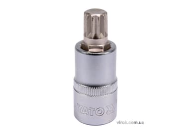 Головка торцева YATO квадрат 1/2 "SPLINE" M12, L= 55 мм [40/160]