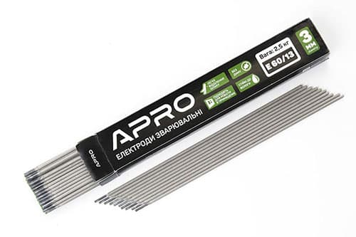 Електроди зварювальні Е 60/13 2,5кг 3мм APRO