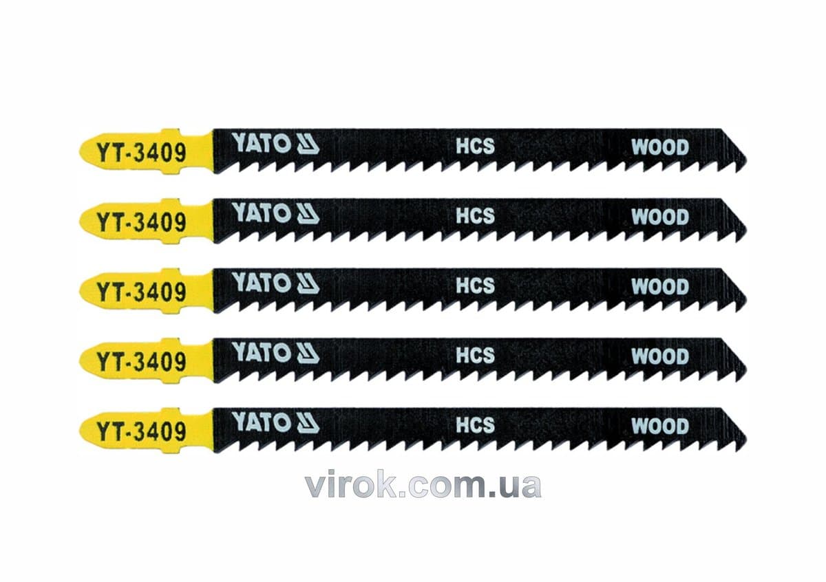 Полотно для електролобзика(дерево) YATO : 8TPI, L= 115 мм. Уп. 5 Шт. [50/250]