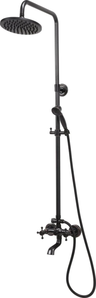 Душовий комплект RETRO BLACK 1 FALA : 2 функції, регульована висота 95-130 см [5]