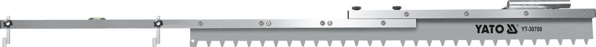 Рейка-правило зубчата YATO, з регуляцією в діапаз. 109-150 см(DW)
