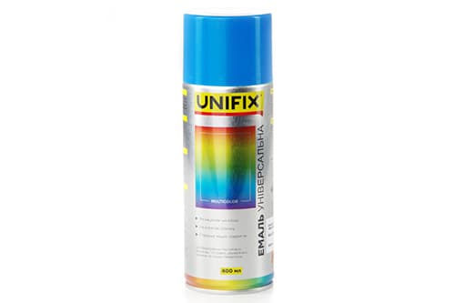Емаль акрилова універсальна RAL 5015 Небесний синій гл. 400мл UNIFIX