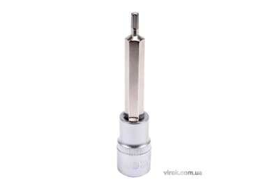 Головка торцева YATO квадрат 1/2 "SPLINE" подовжена M5, L= 100 мм [20/120]