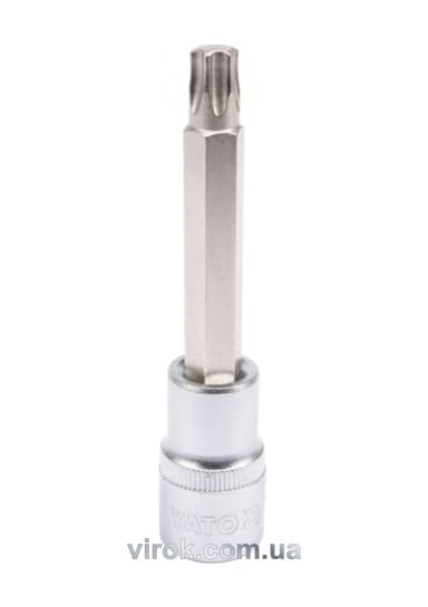 Головка торцева YATO квадрат 1/2 "TORX" подовжена Т50, L= 100 мм [20/120]