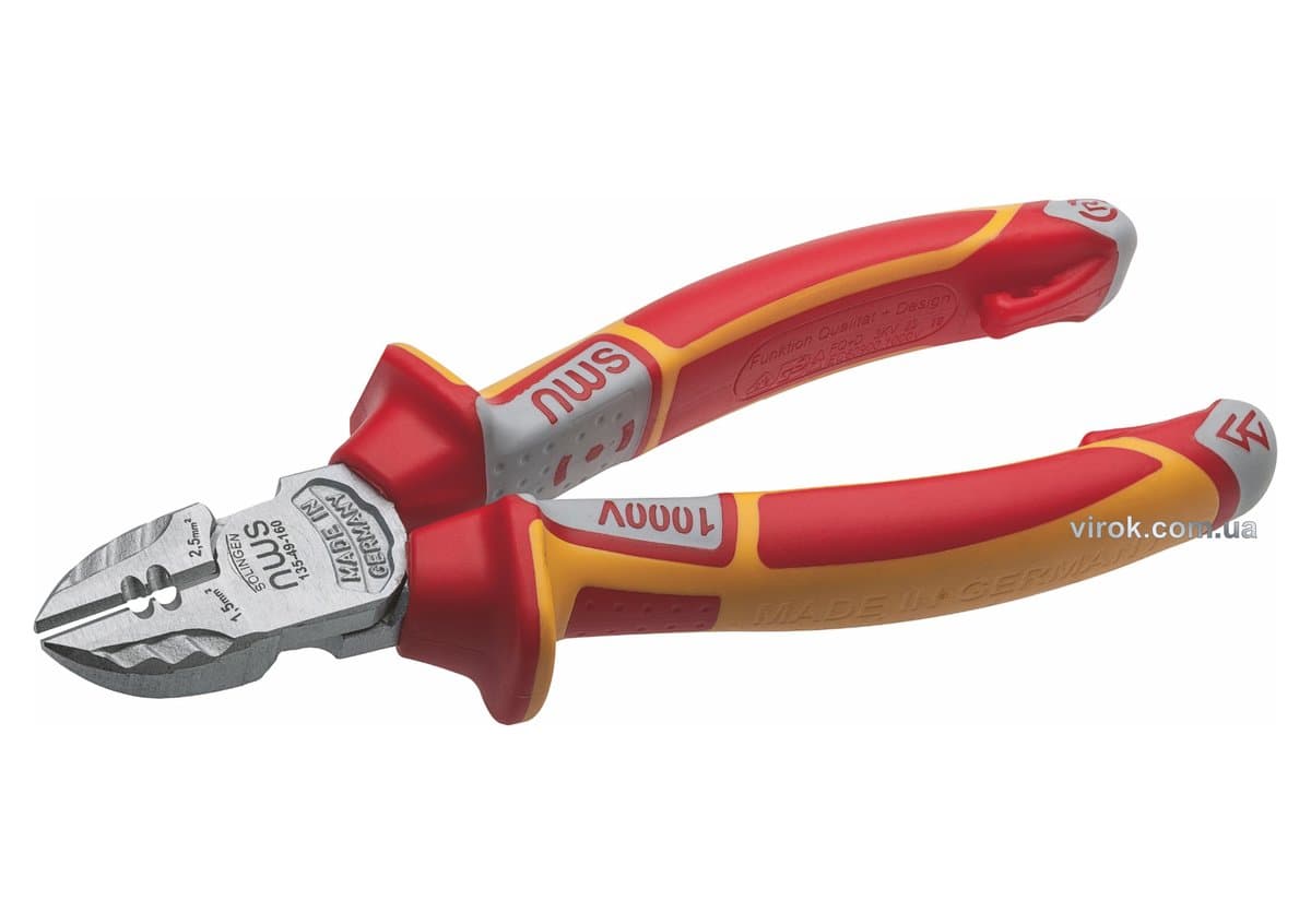 Бокорізи електрика ізольовані NWS : L= 160 мм з функцією зняття ізоляції. VDE до 1000V