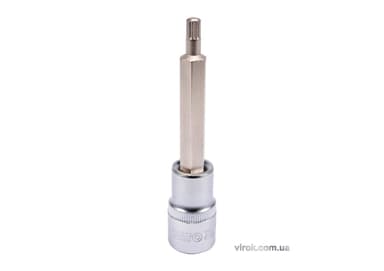Головка торцева YATO квадрат 1/2 "SPLINE" подовжена M6, L= 100 мм [20/120]