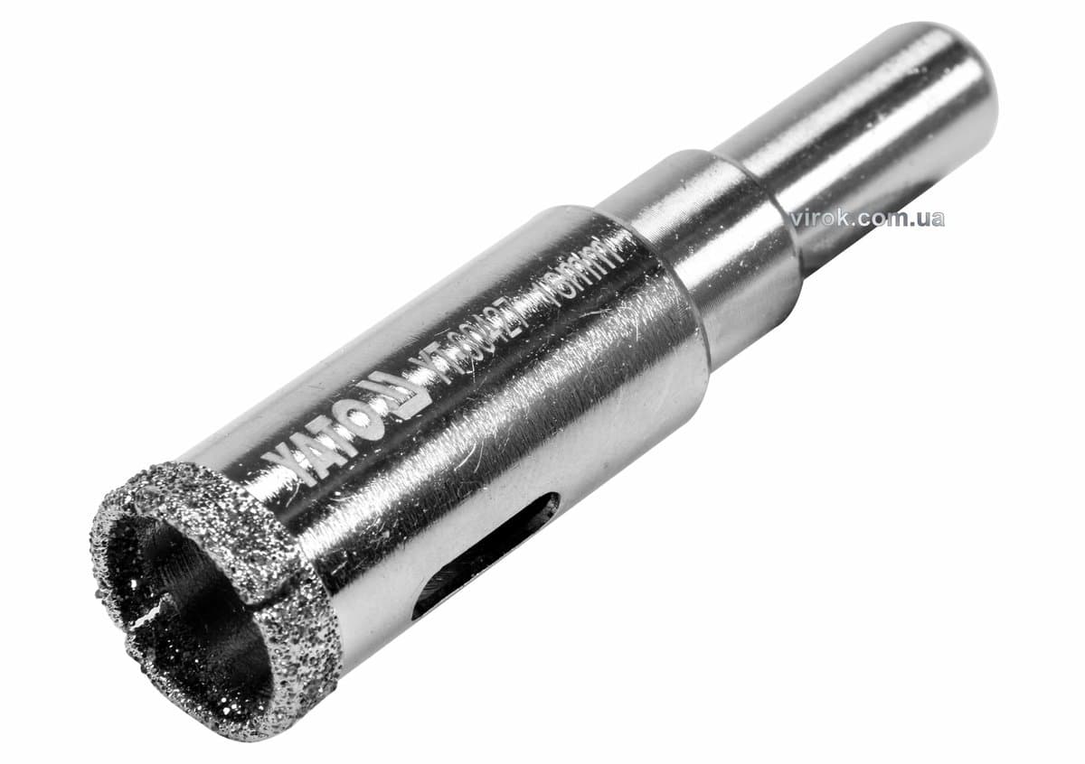 Свердло по гресу і кераміці YATO, Ø= 16 мм, при сухому і мокрому режимах [50]