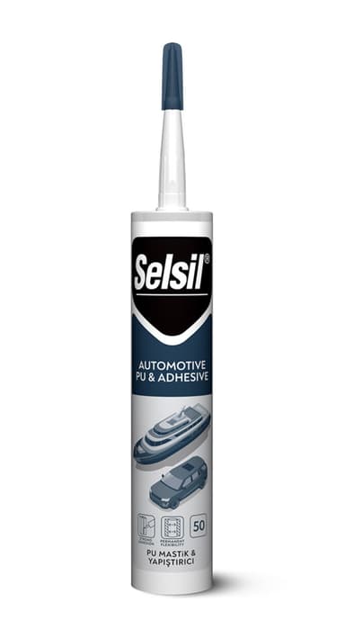 Герметик поліуретановий SELSIL PU 50 (Сірий) для дахів/будівництва/Автопромислов. П/В/Ф V280 мл [25]