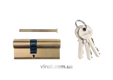 Серцевина замка VOREL асиметрична, l=87, 36/51мм 3 ключі [12/72]