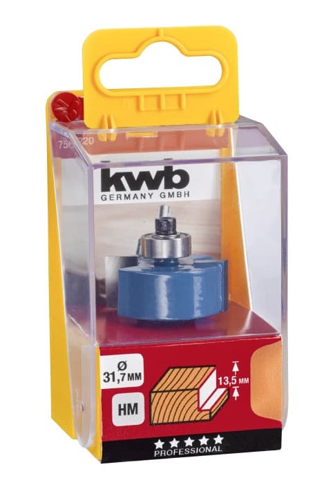 Фреза фальцева з опорним підшипником 31,7 мм, KWB (756220)
