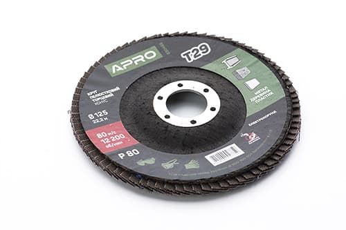 Коло пелюстково-торцеве Р80 конус 125мм (Т29) (КПТ) APRO
