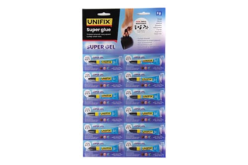 Супер клей гель 2г (планшет 12 шт.) UNIFIX