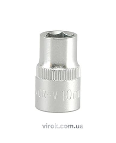 Головка торцева 6-гранна YATO : квадрат 3/8", М= 10 мм, L= 28 мм [24/240/480]