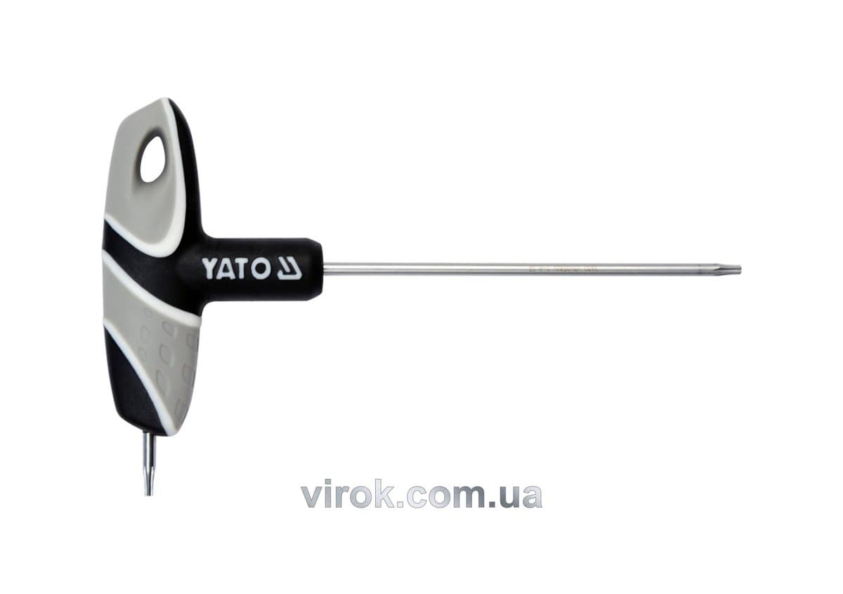 Ключ "TORX" YATO : "T"- образний, Т8, двосторонній, L= 100 мм [12/240]
