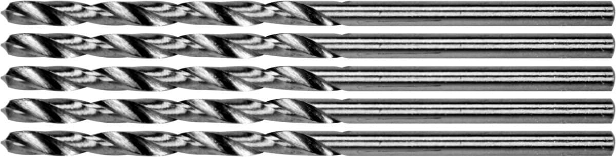 Свердло по металу PREMIUM YATO: HSS 4241, до нержав. і високолегов. сталі,литва,Ø=2.5х60мм, 5шт[100]