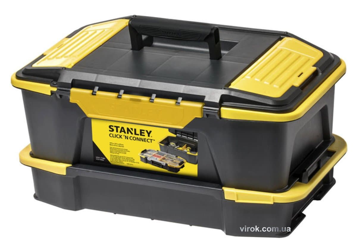 Ящик Stanlеy "Click+Connect" : переставні перегородки, органайзер ; 310x247x507 мм