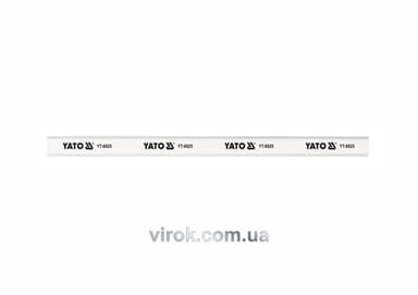 Олівець столярний YATO : L= 245 мм х 15 мм, білий. паков. 144 шт. [8]