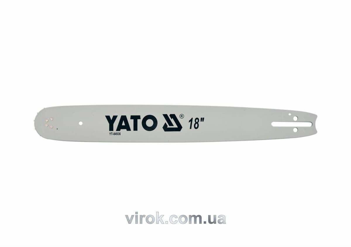 Шина для пили YATO l= 18"/ 45 см (72 ланки) Нап.Тов- 0,322" (8,2мм)для ланц--YT-84943, YT-84963 [20]