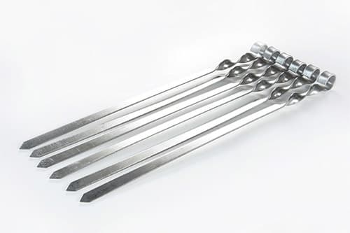 Шампур для люля-кебаб з нержавічої сталі 560х20х3мм СИЛА