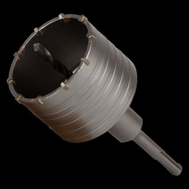 SIGMA Коронка по бетону 80мм 10 зубців + хвостовик 110мм SDS-plus Grad