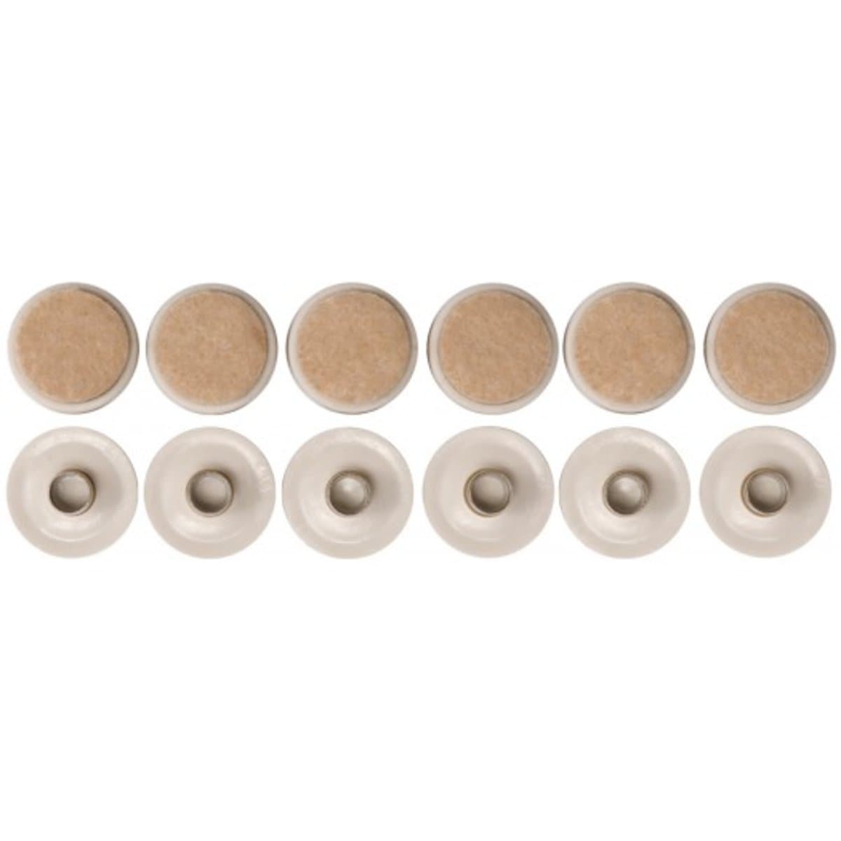 Прокладки пластикові VOREL фільцеві на штифт. 22 мм. Набір 12шт [16/288] (DW)