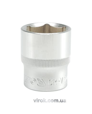 Головка торцева 6-гранна YATO : квадрат 1/2", М= 24 мм, L= 38 мм [12/60/120]