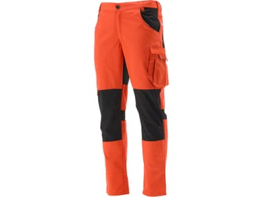 Штани робочі 4-WAY стреч SERWAL оранжево-чорні YATO розм S/ 80-86см, ріст- 166-176см, 11 кишень [10]