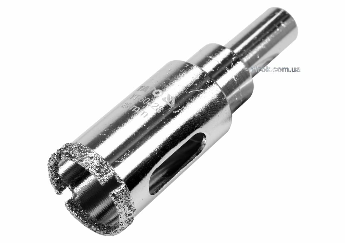 Свердло по гресу і кераміці YATO, Ø= 20 мм, при сухому і мокрому режимах [25/100]