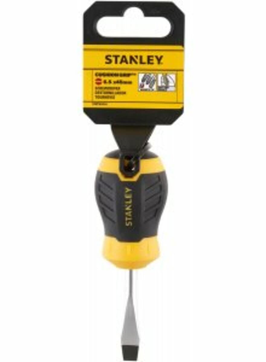 Викрутка плоска STANLEY "Cushion Grip" S/D FLARED: 6.5 X 45MM