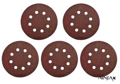 Круг шліфувальний самозачепний 8 отворів NINJA : Ø125 мм. Р36. універсальний Уп. 5 шт. [100]